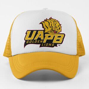 NEW Arkansas UAPB Golden Lions Foam Trucker Mesh Snapback Hat 2TONE GOLD WHITE